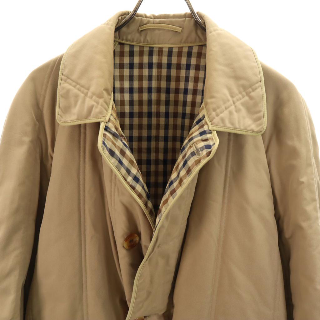 Aquascutum Vyrobeno v Anglii Bavlněná výplň Nerezový límec Kabát 38 béžový Pánský Použitý