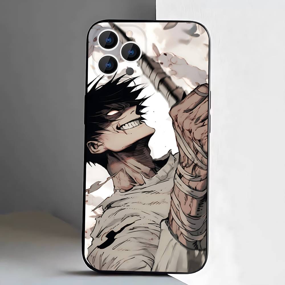 Toji Fushiguro Jujutsu K-Kaisen Phone Case For iPhone 17,16,15,14,13,12,11,Pro,XS,Max,XR,Plus,E,SE4,Mini Black Soft Cover