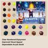 Christmas Dice Countdown Calendar 24-Day Assorted Advent Countdown Calendar Including Dice Set for Family Men Teens Adults Girls