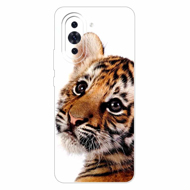 For Huawei Nova 10 Case Fashion Silicone Soft Cat Lion Back Cover for Huawei Nova 10 Case Protection Nova10 Cool Cartoon Shells