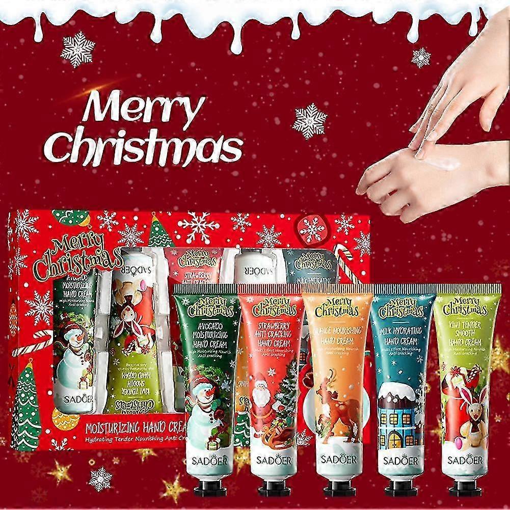 Christmas Hand and Body Care Set with Niacinamide for Brightening and Deep Moisturizing Holiday Limited Edition Gift