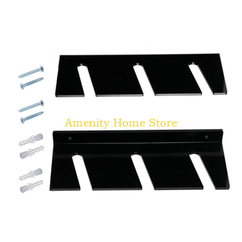 F26C Contemporary Acrylic Skateboard Organizer Wall Mount Holder for Skateboard Enthusiasts Professionals and Shop Owners