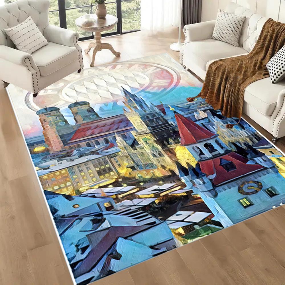 Bayern Munich Carpet Perfect for Bedrooms Kitchen Living Rooms Dormitory Antislip Carpet Decorate Offices Gift for Festivals