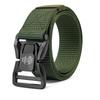 Men's Tactical Nylon Auto-Buckle Belt for Outdoor Work & Military Training