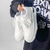 INS White Shoes for Students Korean Style Women's Fashionable  Spring New Breathable Platform Muffin Sneakers Women's Casual Shoes for Women