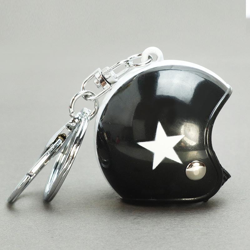Premium Windproof Duck Helmet Keychain with Star Design
