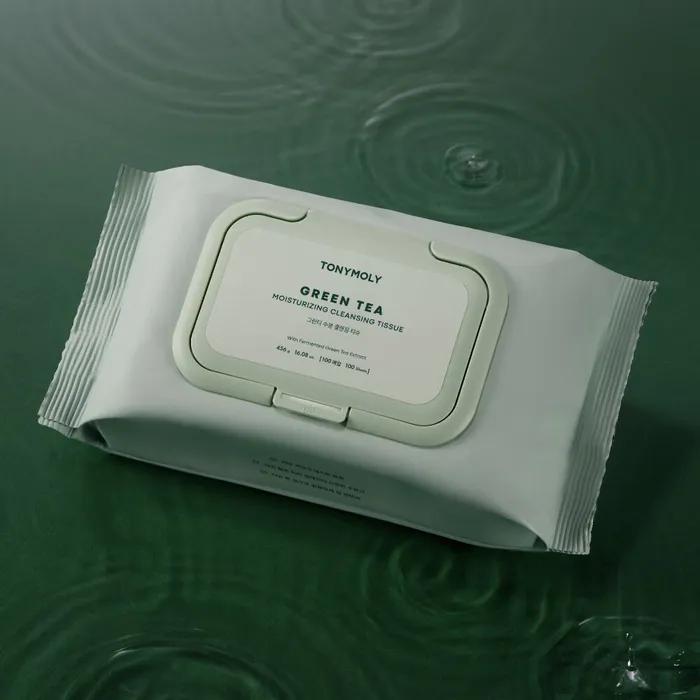 Green Tea Moisturizing Cleansing Tissues 100 Sheets