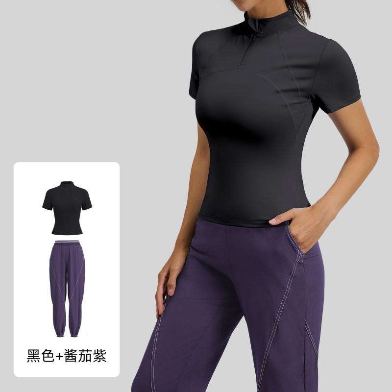 Womens Breathable Running Set Jogging Gym Fitness Activewear