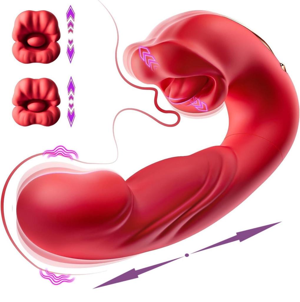 New 3-in-1 Mouth & Lick Tongue Vibrator for Women - G-Spot Stimulator