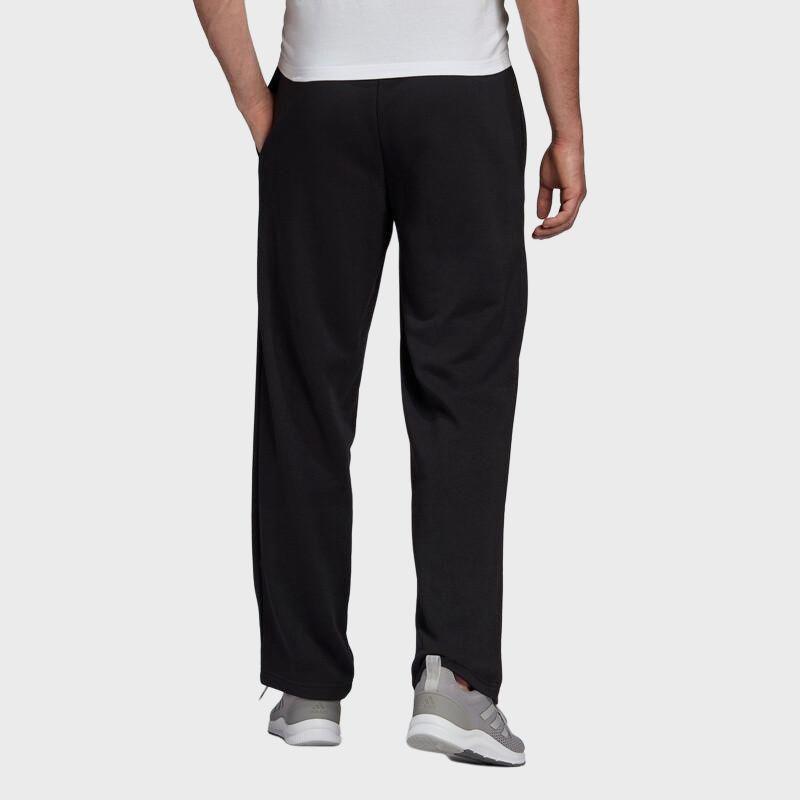 Adidas Solid Color Logo Casual Sweatpants With Elastic Waist Men Bottoms Black GK9273