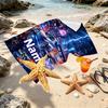 Custom Name Personalized Skyline GT Print Beach Towel, for Trip Camping Beach Party Home Decor, Birthday Gift for Family & Friends