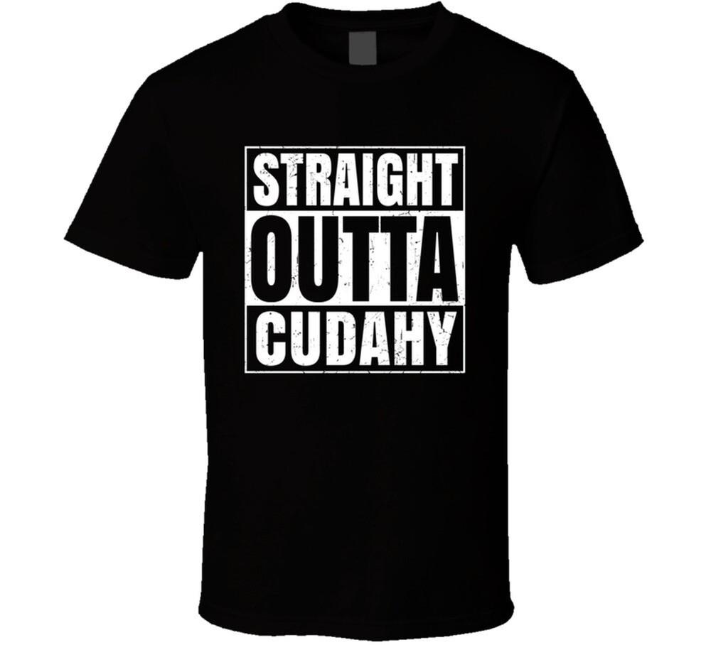 Straight Outta Cudahy Wisconsin City Compton Parody Grunge T Shirt