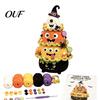 Black Cat Moon Tree Yarn Craft Halloween Crochet Pack, DIY Kit with Hooks And Step Cute Monster Set by Guide, Creative Handmade Knitting Supplies for