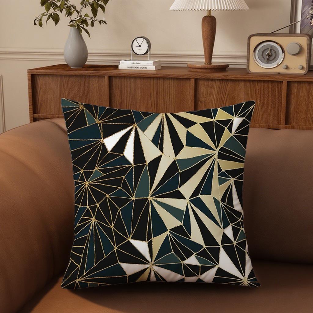 Stylish Geometric Patterned Pillowcasessuitable For Sofa Car Bedroom Decorative Cushion Cover Pillow Cover