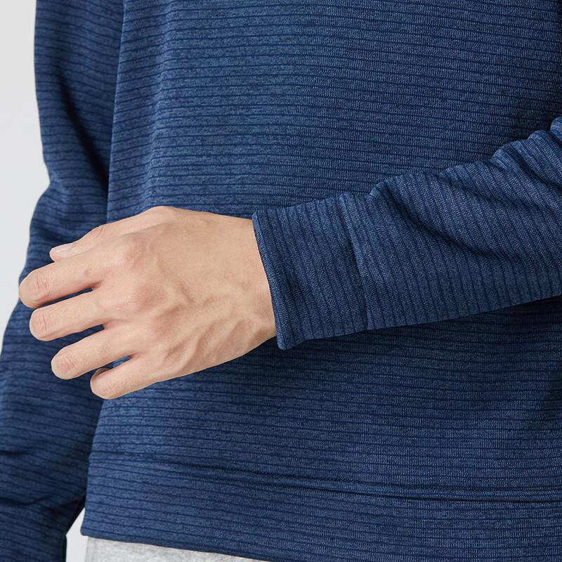 Under Armour Storm SweaterFleece Crew Solid Ribbed Pullover Long Sleeve Sweatshirt Men Sweatshirt Blue 1373675-408