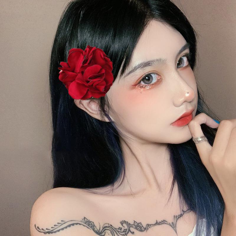 

Евгений Пряжа Цветок Заколка для волос Весна и Лето Путешествия Французская Атмосфера Зажим-уточка Заколка Боковой Зажим Головной убор