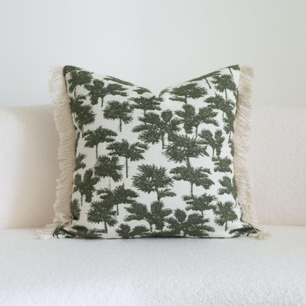 French Retro Green Throw Pillow Cover Wabi-Sabi Style Three-Dimensional Embroidery Sofa Pillowcase Headboard Cushion Covers