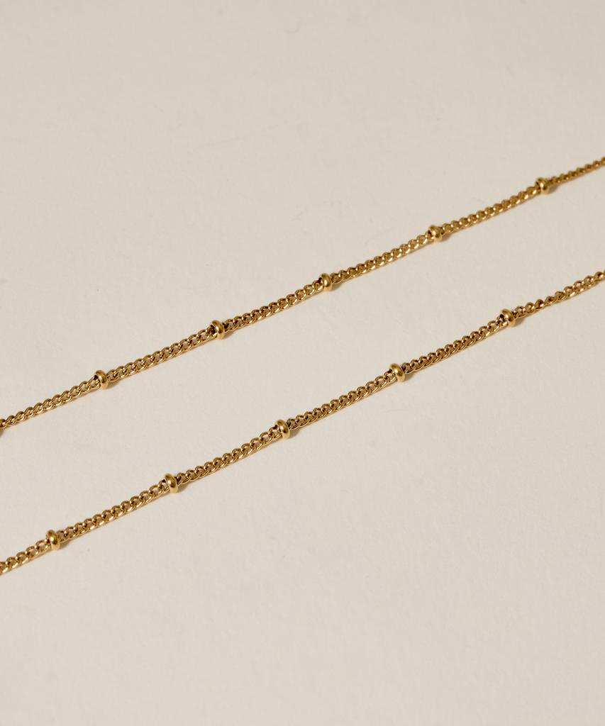 Novice Tokyo Glitter Chain Necklace [Stainless] / Gold