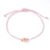 Flower Beaded Bracelets Adjustable Waterproof Cord Boho Beach Jewelry for Girls Women Summer Holiday Travel