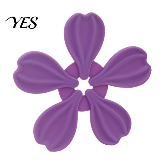 Durable Silicone Coaster Petal Shaped Coaster, Heat Resistant Mat, Non-Slip Baby Safe Kitchen Accessory Dishwasher Pot for Dining Room Non-slip