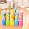 Cartoon Fruit Lipstick Erasers Set for Primary Students - Cute Stationery and Learning Prizes in Multiple Styles
