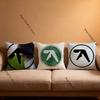 DJ A-Aphex T-Twin Kissenbezüge Cartoon Sofa Dekoratives Zuhause Beidseitig bedruckt Kurzer Plüsch Niedlicher Kissenbezug