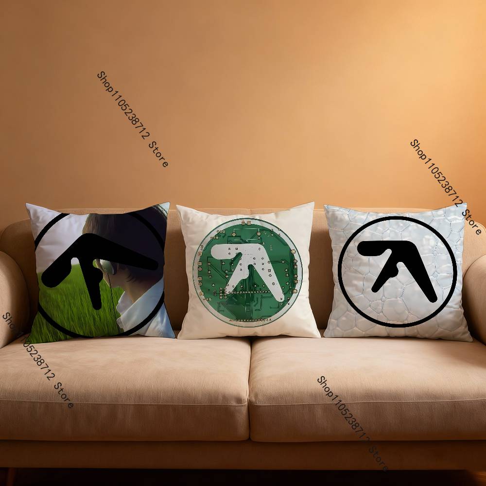 DJ A-Aphex T-Twin Kissenbezüge Cartoon Sofa Dekoratives Zuhause Beidseitig bedruckt Kurzer Plüsch Niedlicher Kissenbezug