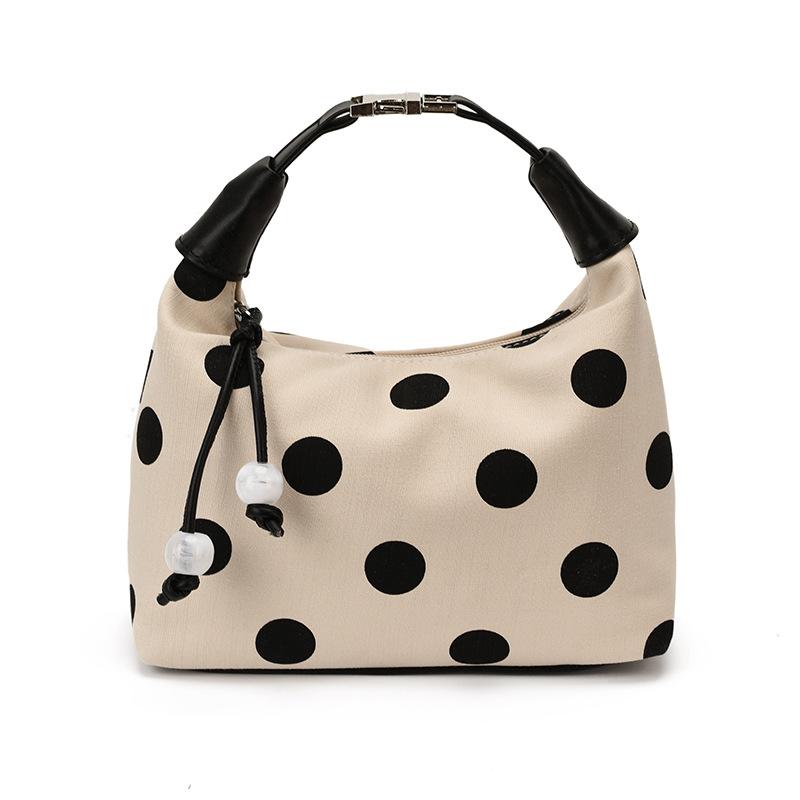 Single-shoulder Bag, with A Unique and Niche Design, Large Capacity, Underarm Bag with Polka Dot Pattern, Crossbody Bag Casually