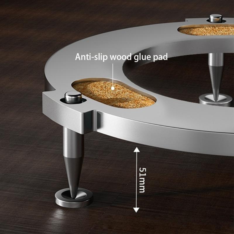 Stainless Steel Soundbar Stand Holder With Nonslip Base for Speaker Enhances Acoustic Performances