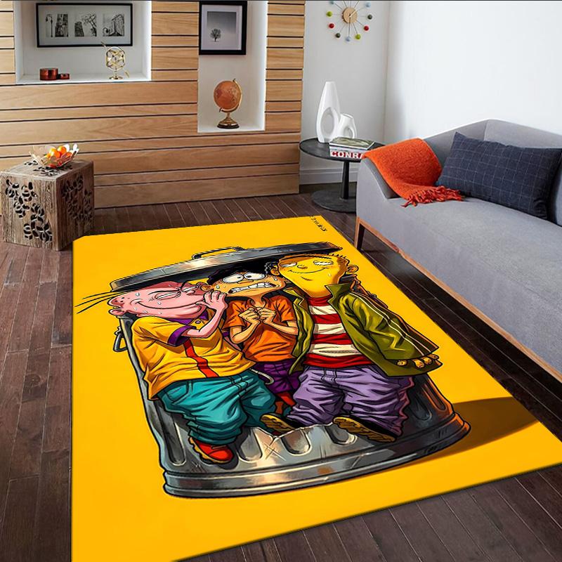 Edd Eddy Adventure Carpet, Kitchen Rugs, Yoga Mat, Non-Slip Mats, Rug for Bathroom, Living Room bedroom, Camping Rugs Christmas Gift
