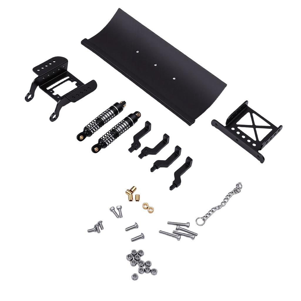 1Celsius18 RC Metal Snow Plow Replacement for RC Crawler Car Snow Shovel Alloy Shock Absorption