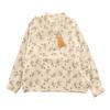 Chemise en Coton et Lin à Manches Longues et Décolleté en V Florale Gorge d'Hiver – Style Printanier Élégant pour Femme