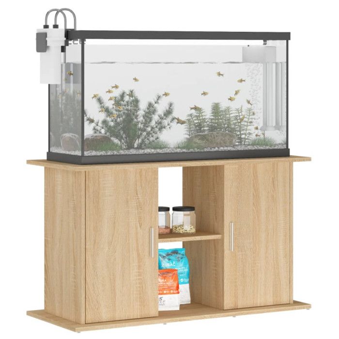 VidaXL Support d'aquarium chêne sonoma 101x41x58 cm bois d'ingénierie 833610