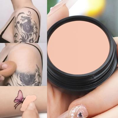 Fuld Dækkende Concealer Creme - Vandtæt, Mat Finish til Alle Hudtoner, Skjuler Ar & Mørke Pletter, Langvarig, Multi-Farve, Plante-Baseret Formel
