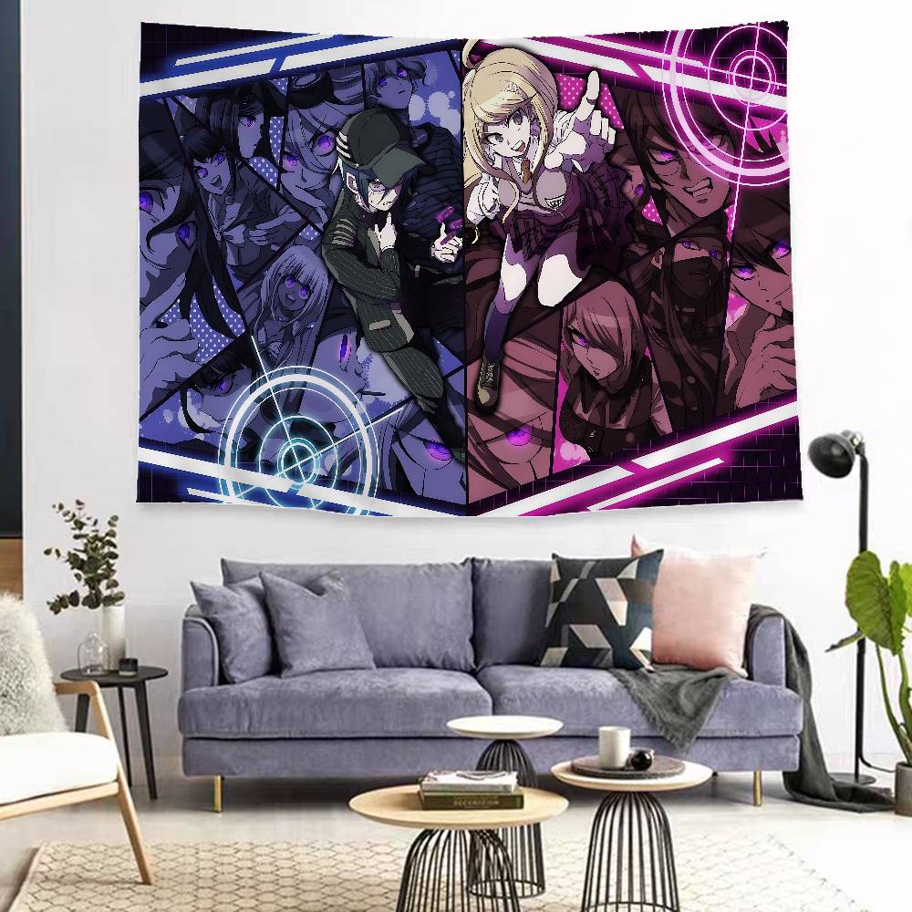 Classic Anime Danganronpa Chart Tapestry For Living Room Home Dorm Decor Art Home Decor