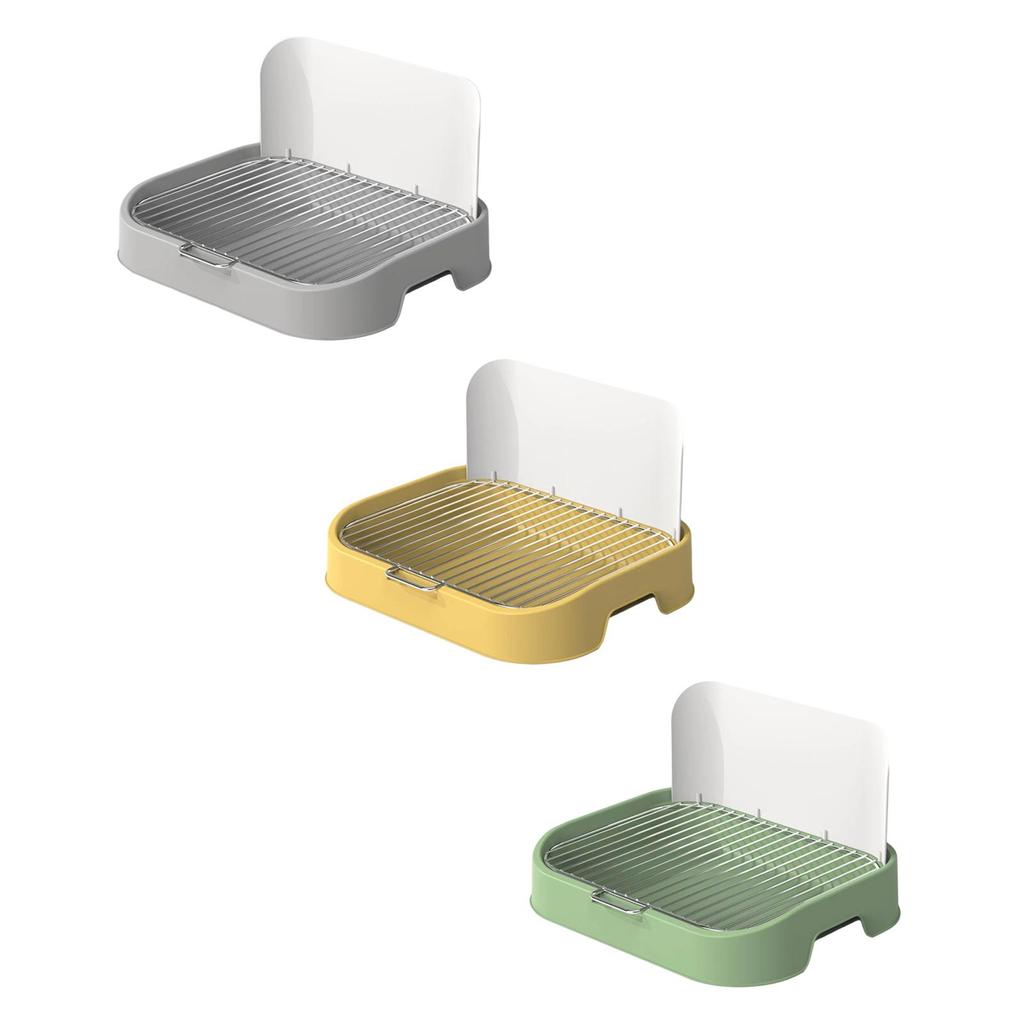 Pet Training Pads Holder with Simulated Wall Dog Litter Case Mesh Training Toilet Potty Tray for Small Dogs and Male Dogs