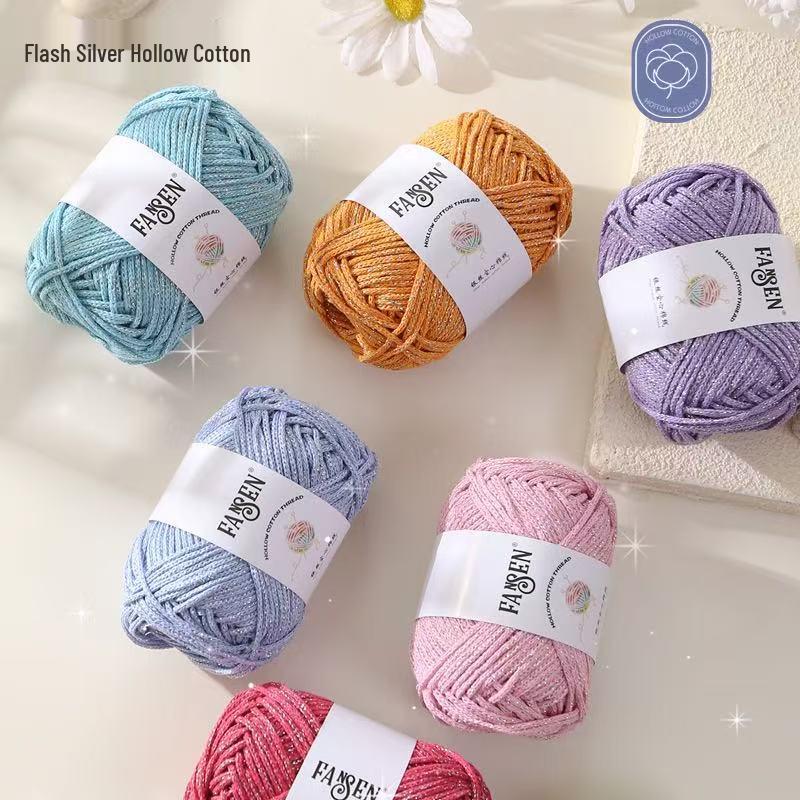 Silver Thread Shredded Butterfly Wool Shoulder Bag DIY Kit