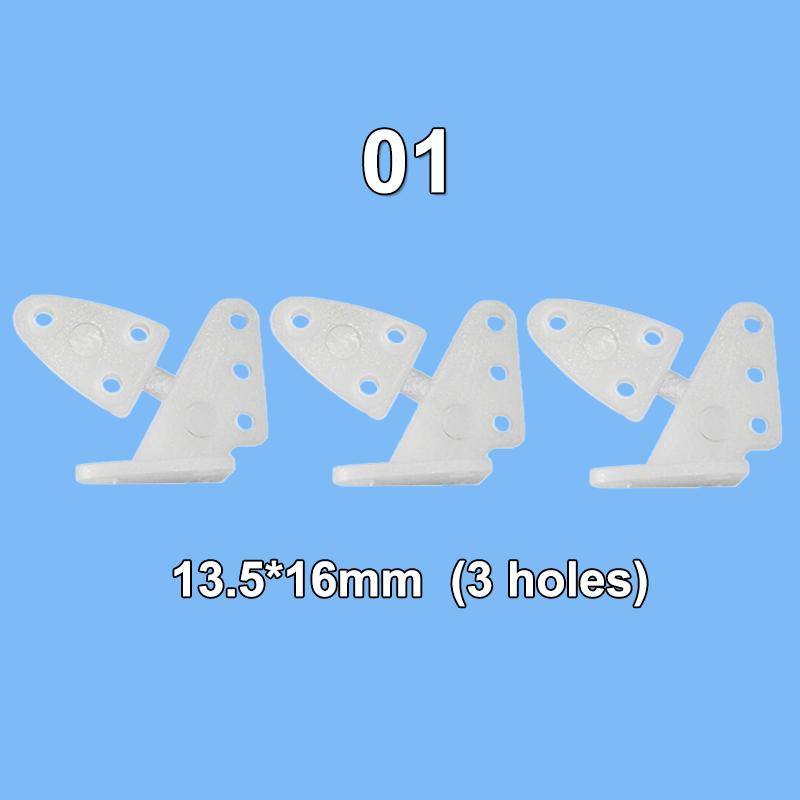 10Pcs Electric Planes Foam Model Accessories Nylon Pin Horn/ Zip Horns Without Screws 3 Hole/4 Hole Rc Airplanes Parts