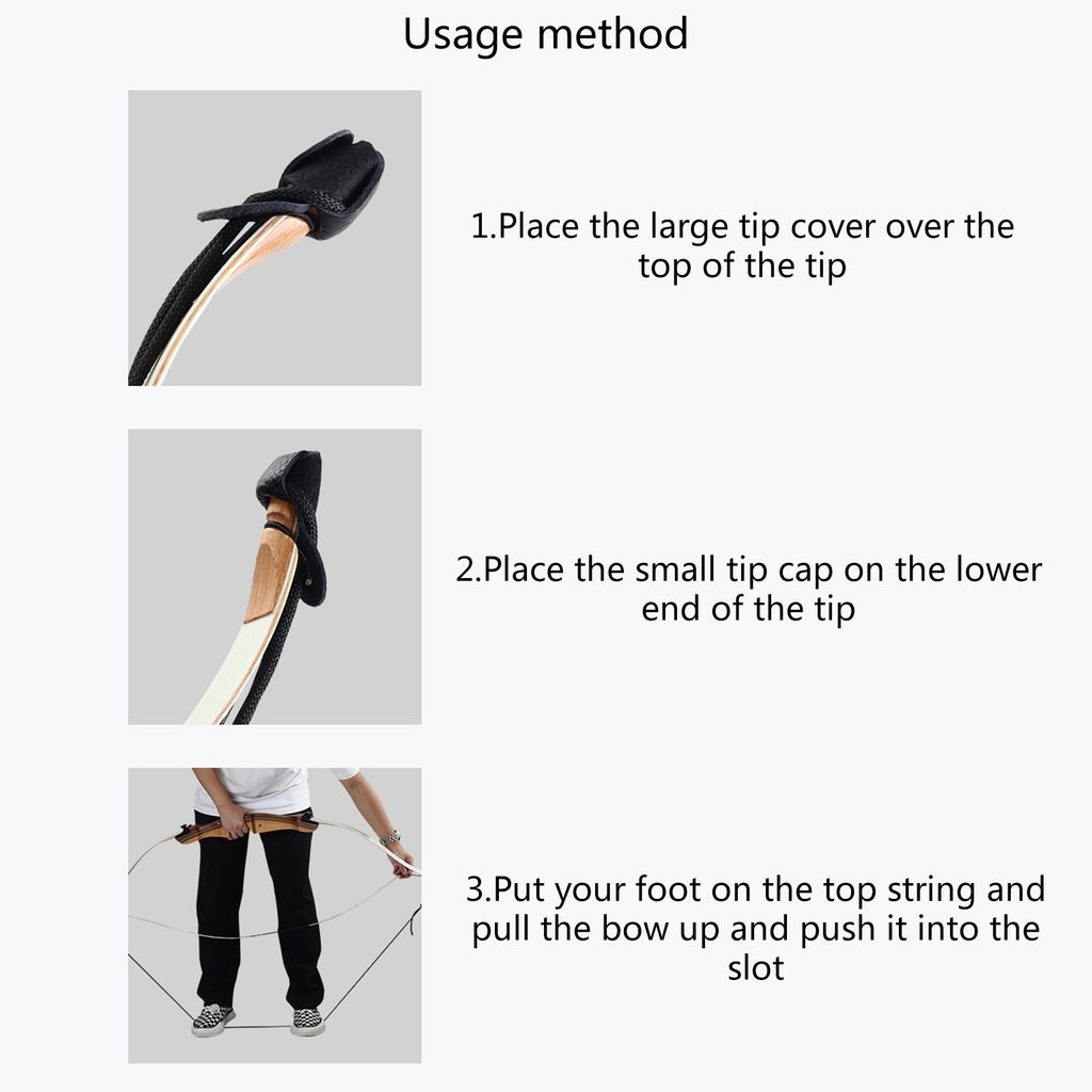 Leathers Recurve Bow Stringer Bow Winding Rope Changer Archerys Recurve Bow Stringer Tool Hunting Accessories Durable