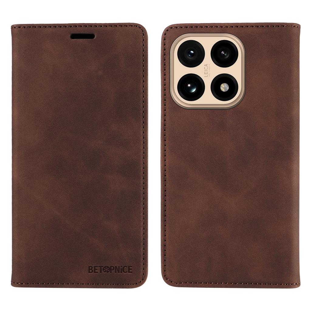 Für Xiaomi 15T Hülle BETOPNICE Magnetverschluss RFID-Blockierendes Portemonnaie Ständer Leder Handyhülle