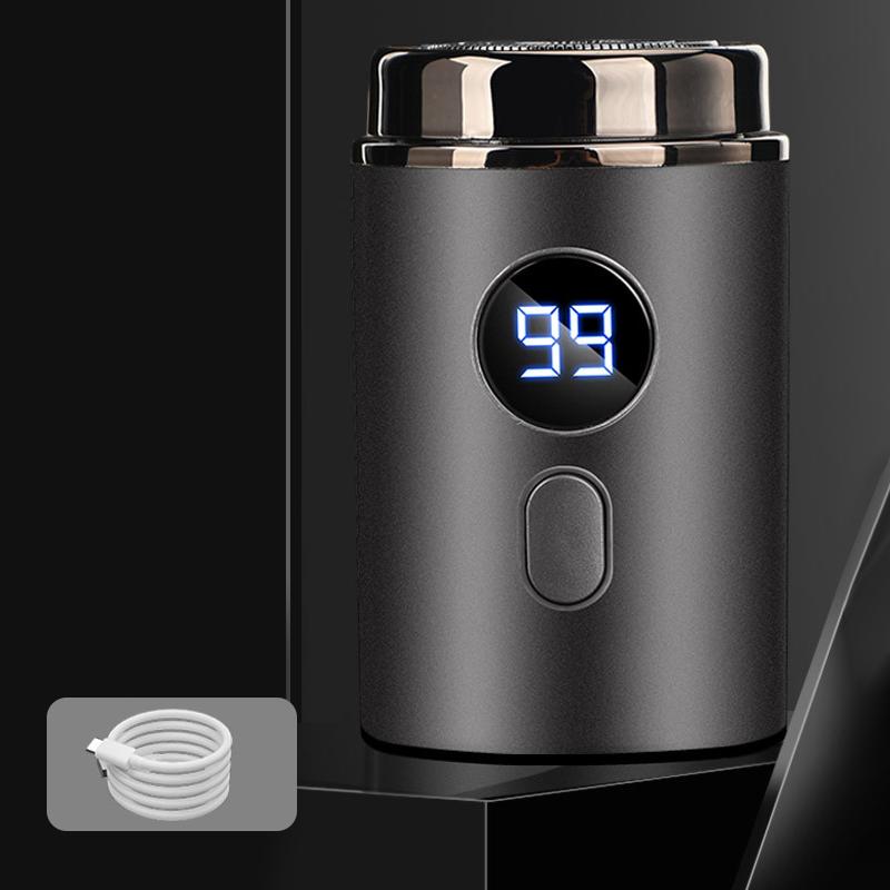 

Мини Портативная Электробритва, Обновление 2025, Мужская Портативная Мини-Бритва для Путешествий, Перезаряжаемая через USB, Водонепроницаемая IPX-7 B