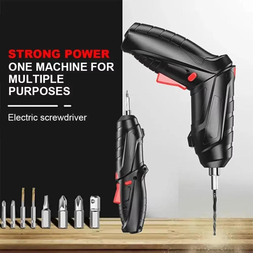 3/15/47PCS Power Tools Set 3.6v Electric Screwdriver Kit Portable Power Tool Screw Removal Rechargeable Cordless Impact Drill