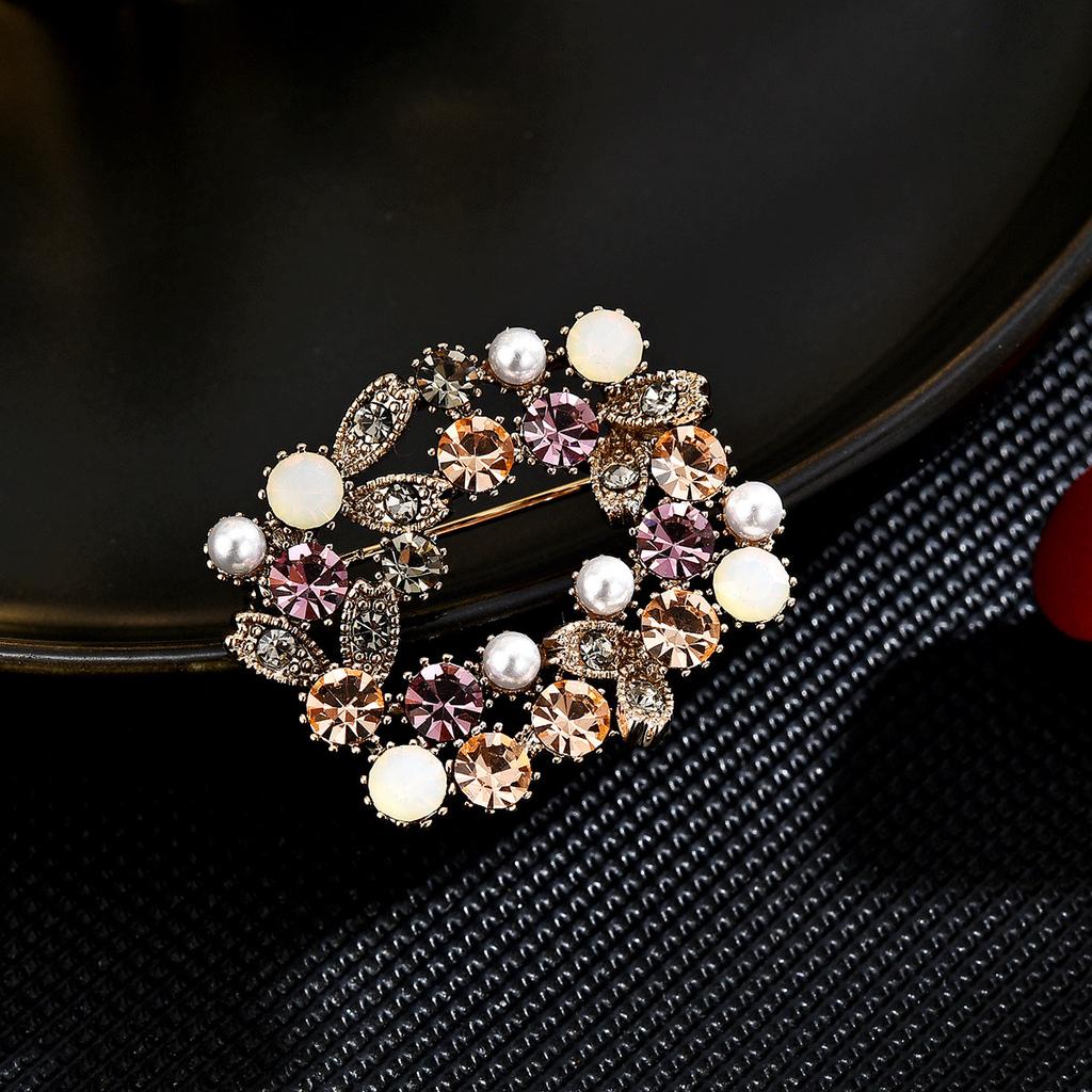Senior Brooches Flower Leaf Brooch Pins for Women Suit Pendant  Fashion Brooches Jewelry