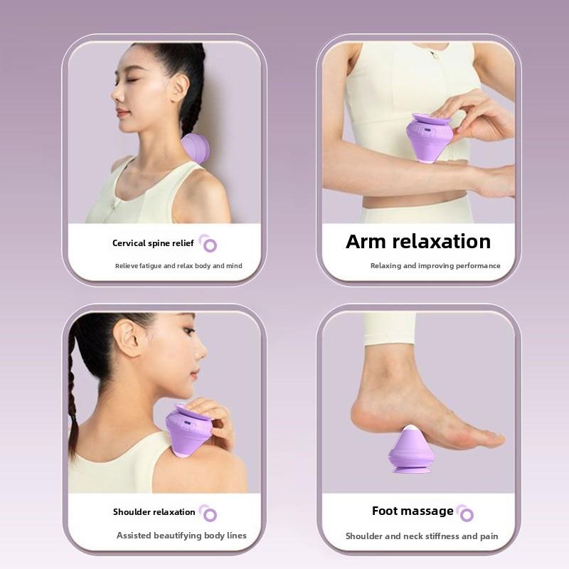 Multifunkční perkusní masážní přístroj - Elektrická masážní koule pro hloubkovou tkáň s teplem/vibracemi pro záda/chodidla (Pro domácí a posilovací použití)