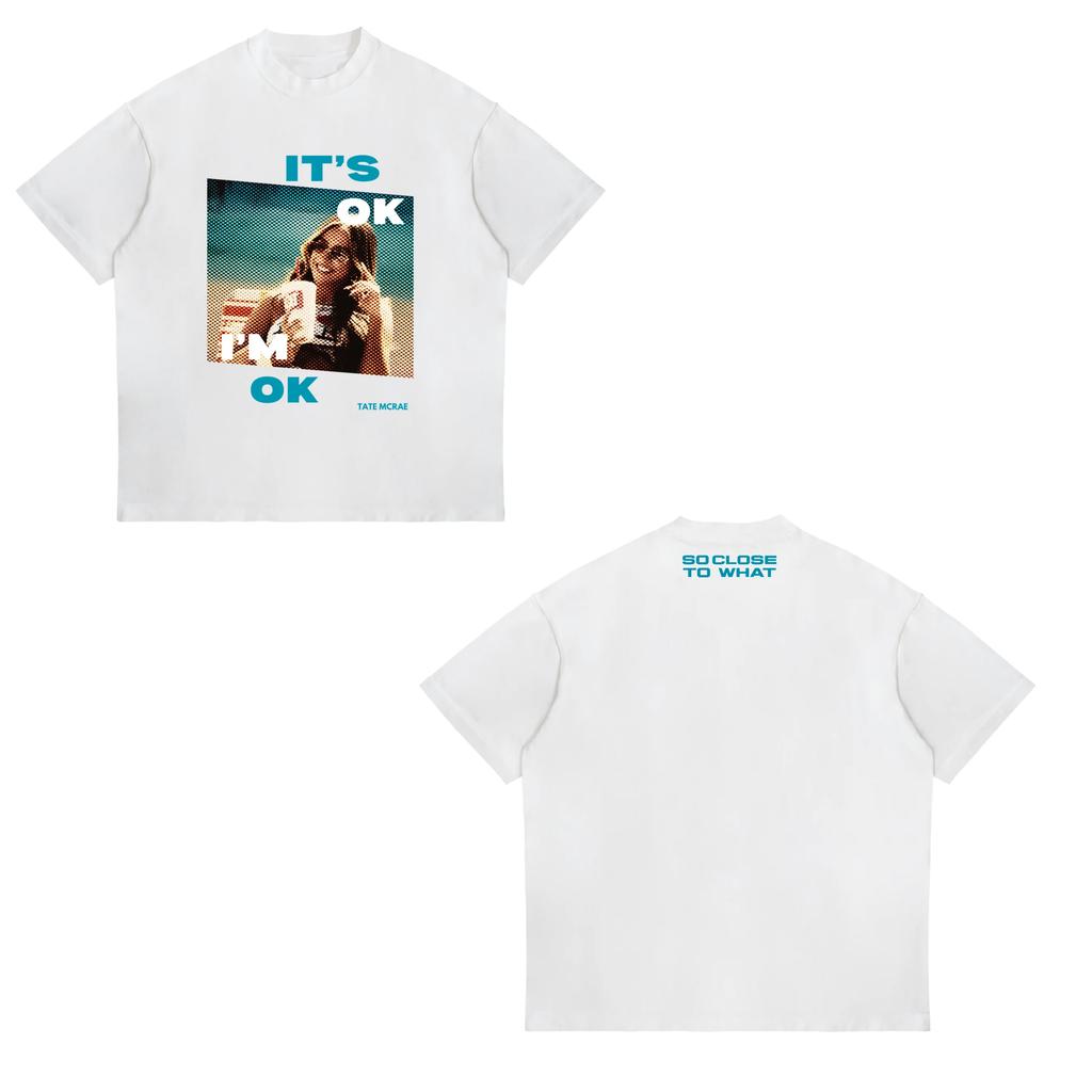 Tate McRae Think Later Tshirts Pop Singer 2025 Tour Merch Crewneck Short Sleeve Tee Unisexs Women Streetwear Fashion Clothes Tops