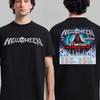 Top Helloween Cotton Band Shirt Unisex Summer Short Sleeve Fashion Brand Tee Luxury Casual Vintage Tshirt