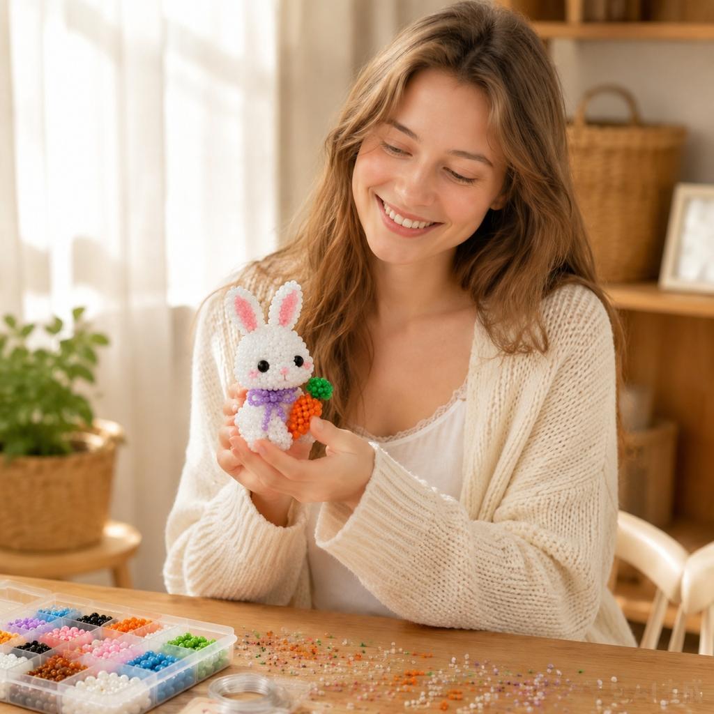 3D Beaded Animal Kit DIY Bead Set for Kids and Adults Animal Figures Educational Assembly Toy for and HandsOn Skills