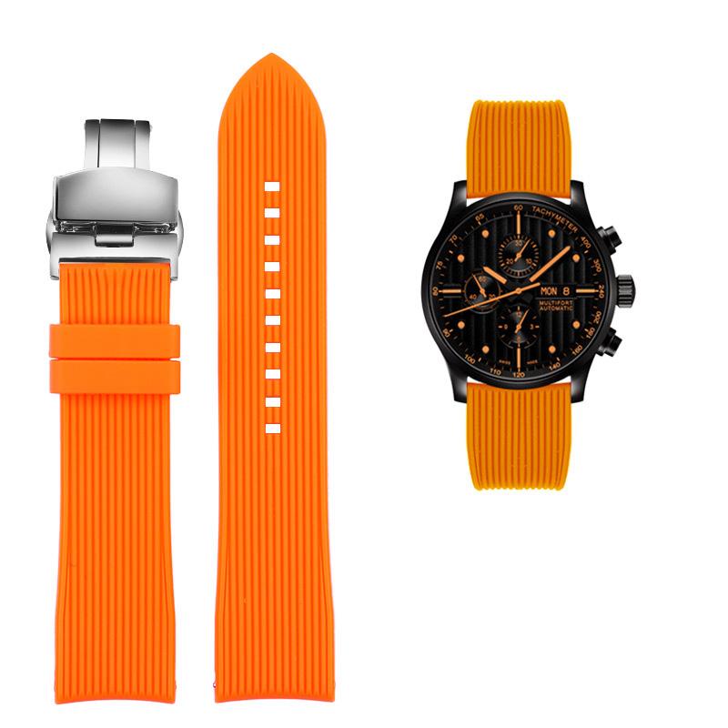 Classic Arc Interface New Waterproof Silicone WATCH Band for Huawei Samsung Watchband 20mm 22mm Rubber Strap for Mido Tissot Omega