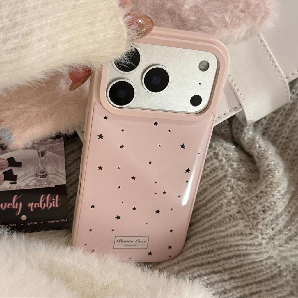 Black Star Foundation Apple 17 Pro Max Phone Case 15 Suitable for iPhone 16 Gentle Korean Style 13 Epoxy Huawei