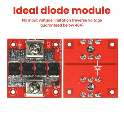 100A Ultra Low Dropout High Current Ideal Diode Module No Ground No Forward Volt Limit Anti-reverse Anti-backflow Charging Diode